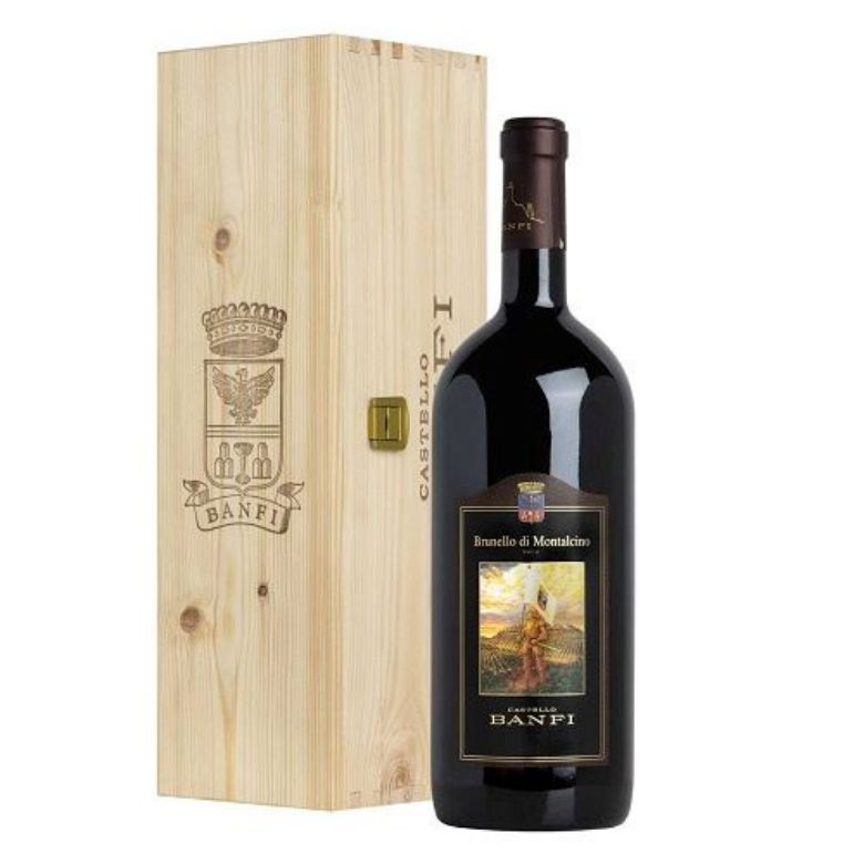 Immagine di VINO CASTELLO BANFI BRUNELLO 2013 - DI MONTALCINO DOCG CASSA IN LEGNO -5LT