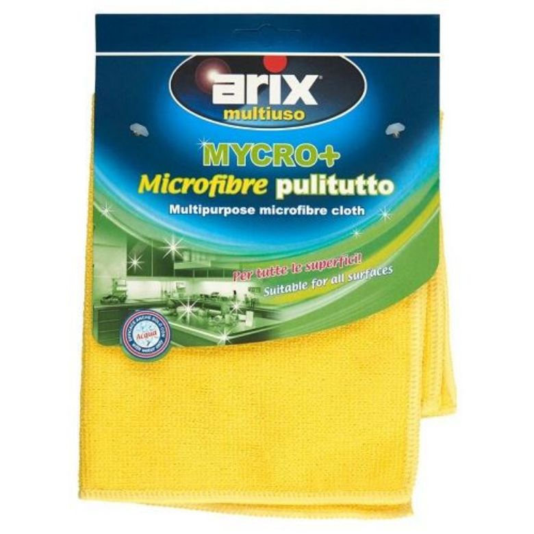 Immagine di PANNO MICROFIBRA  38x38 MULTIUSO 5pz - ARIX GIALLO