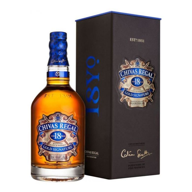 Immagine di WHISKY CHIVAS REGAL AGED 18 YEARS-70CL - GOLD SIGNATURE-ASTUCCIATO