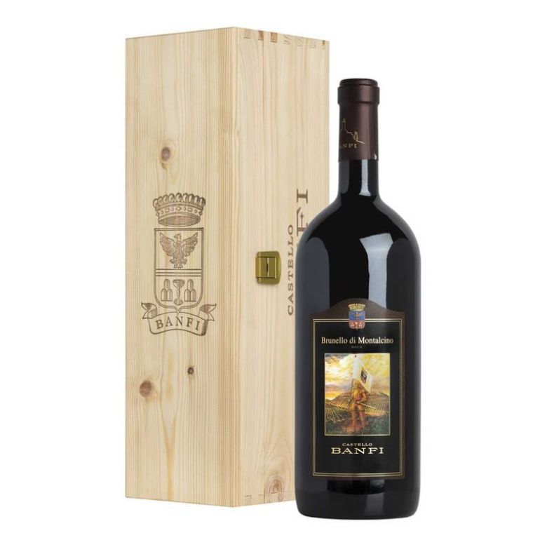 Immagine di VINO CASTELLO BANFI BRUNELLO 2015 - DI MONTALCINO DOCG CASSA IN LEGNO -3LT