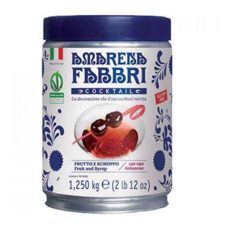 Immagine di FABBRI AMARENA COCKTAIL - 1.250 KG - FRUTTO E SCIROPPO- GLUTEN FREE