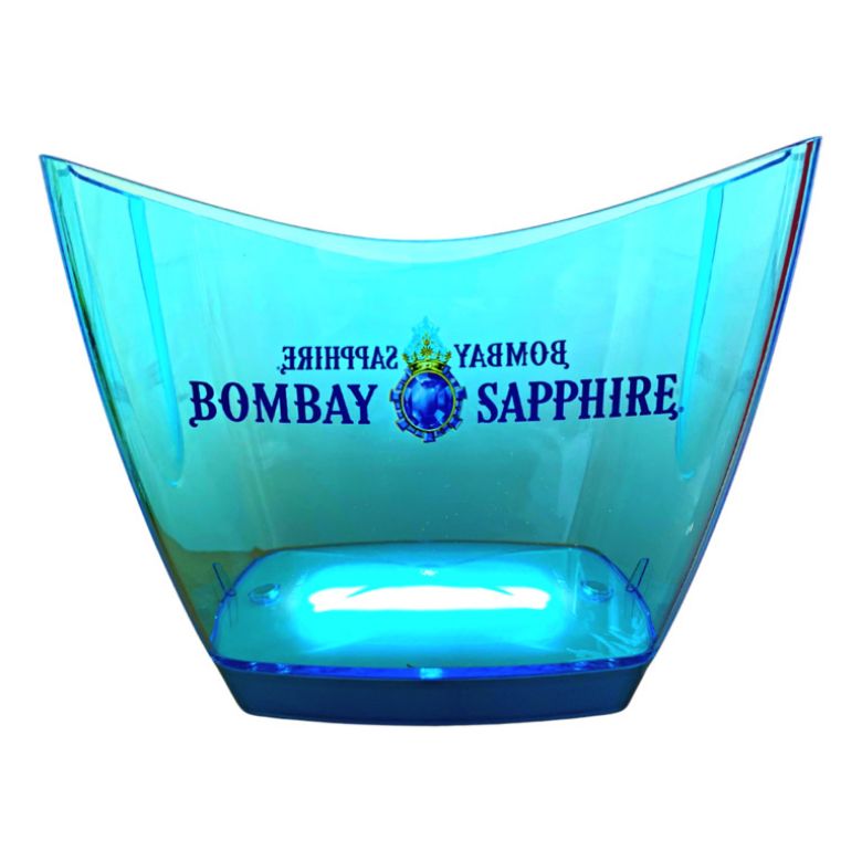 Immagine di SECCHIELLO ICE BOMBAY LED BLU ILLUMINATO - BIG ICE