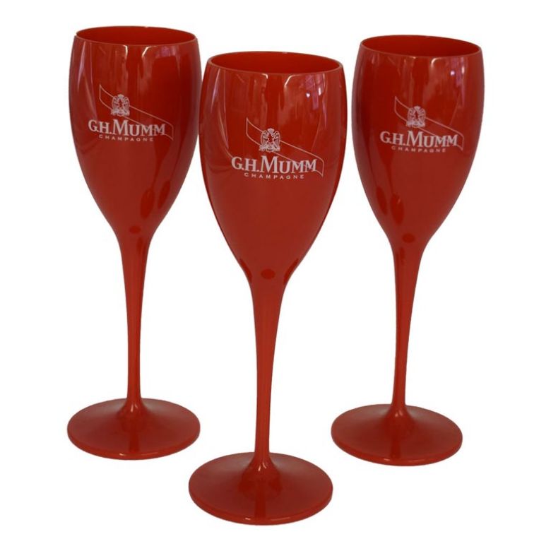 FLUTES PLASTICA ROSSO MUMM