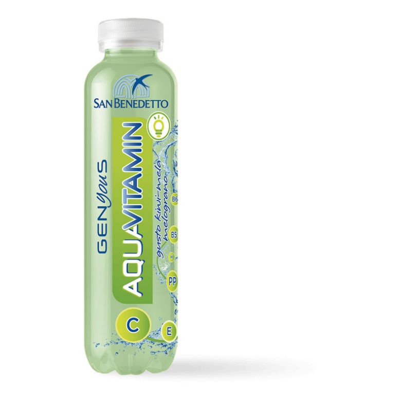 Immagine di SAN BENEDETTO AQUAVITAMIN KIWI-MELA - Confezione da 12 Bottiglie - MELOGRANO-40CL