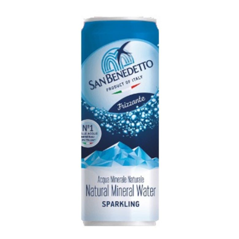 Immagine di ACQUA SAN BENEDETTO FRIZZANTE-33CL - Confezione da 24 Barattoli - LATTINA