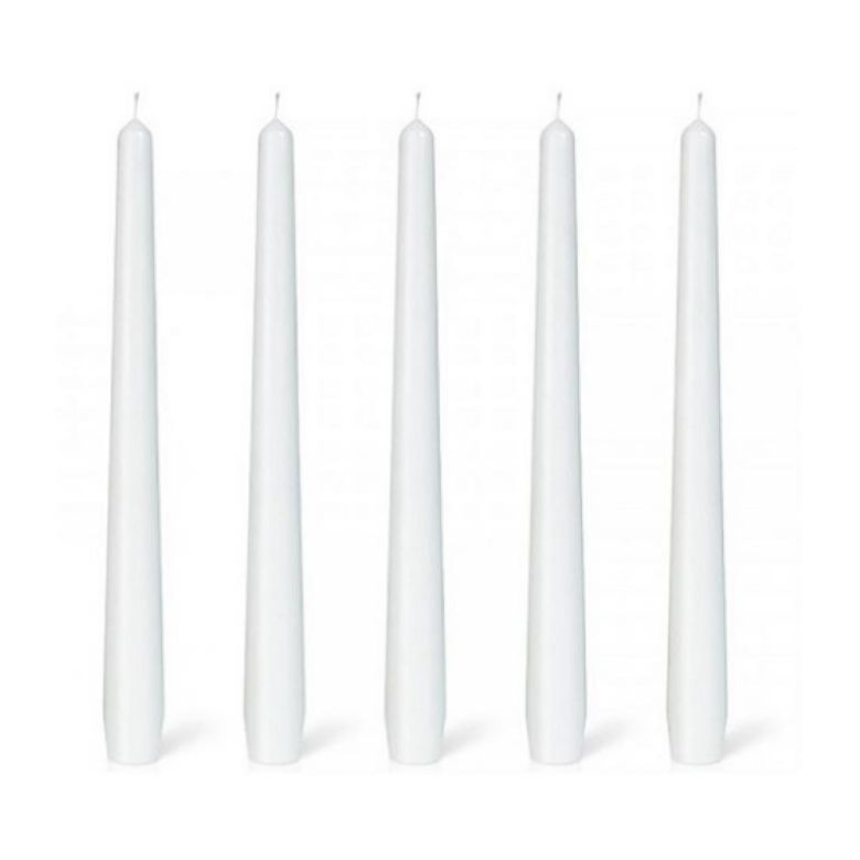 Immagine di CANDELE ANTICHE 250x22 BIANCA 50 pz.7,5h - COD. 351316   7,5 ORE