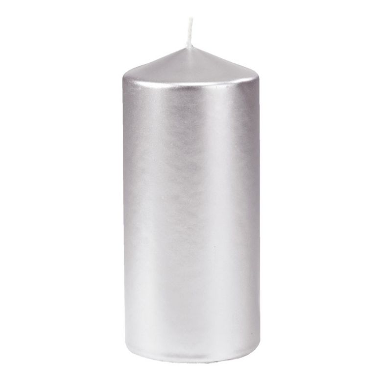 Immagine di CANDELA PILLAR 15cm 52h SILVER - COD 152899 DUNI