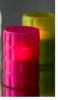 Immagine di PORTACANDELE VETRO SATIN. FUCSIA x6pz - COD.168256 DUNI 75X120 mm lavabili mano