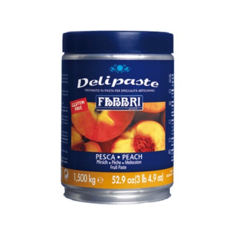 Immagine di FABBRI DELIPASTE PESCA 1,5KG LATTE - PREPARATO IN PASTA SEMILAVORATO