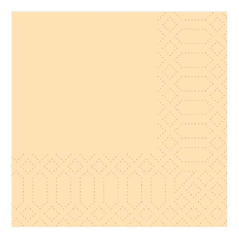 Immagine di TOVAGLIOLI  CHAMPAGNE 2 VELI 40x40 125pz - COD 179001 DUNI