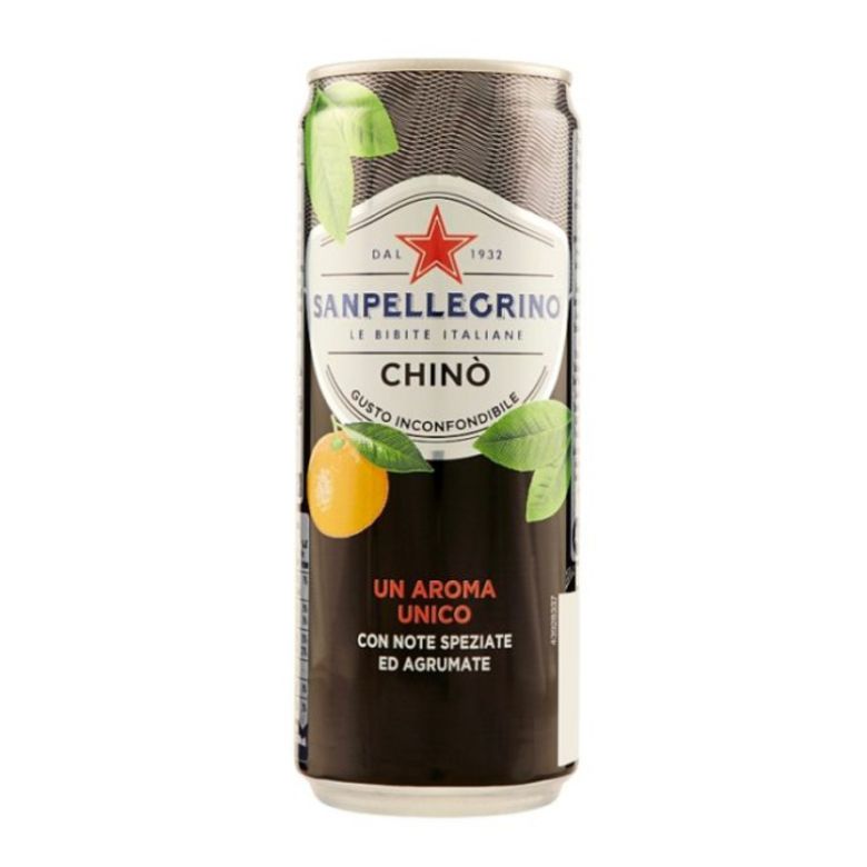 Immagine di SANPELLEGRINO CHINÒ-33CL - Confezione da 24 Bottiglie - LATTINA