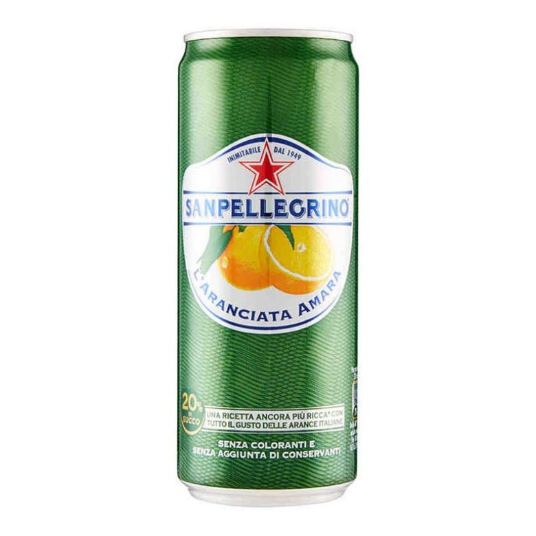 Immagine di SANPELLEGRINO ARANCIATA  AMARA-33CL - Confezione da 24 Bottiglie - LATTINA