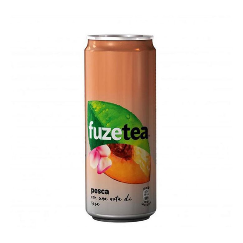 Immagine di FUZE TEA PESCA E ROSA-33CL - Confezione da 24 Barattoli - LATTINA