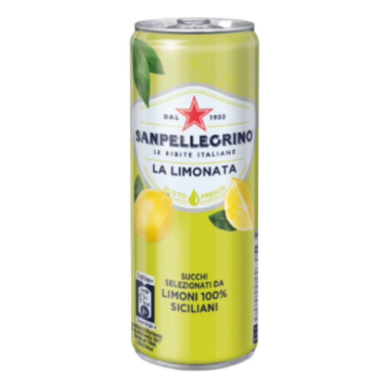 Immagine di SANPELLEGRINO LIMONATA -33CL - Confezione da 24 Bottiglie - LATTINA