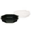 Immagine di CONTENITORI PIATTIFREDDINERO+COP.TRA MS - COD 127800 DUNI 640ml 270pz