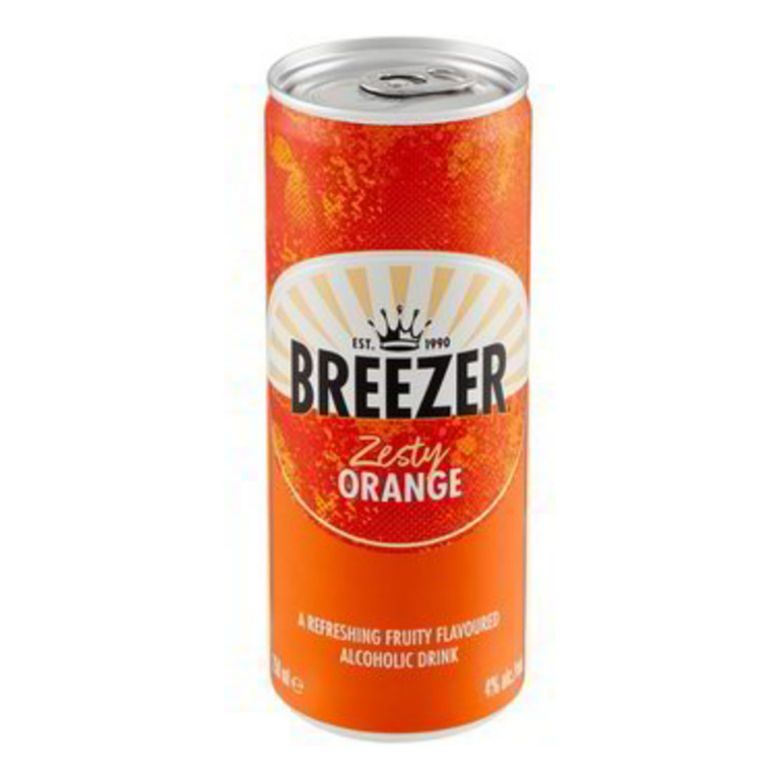 Immagine di BACARDI BREEZER ORANGE LATTINA 250ML - Confezione da 12 Bottiglie