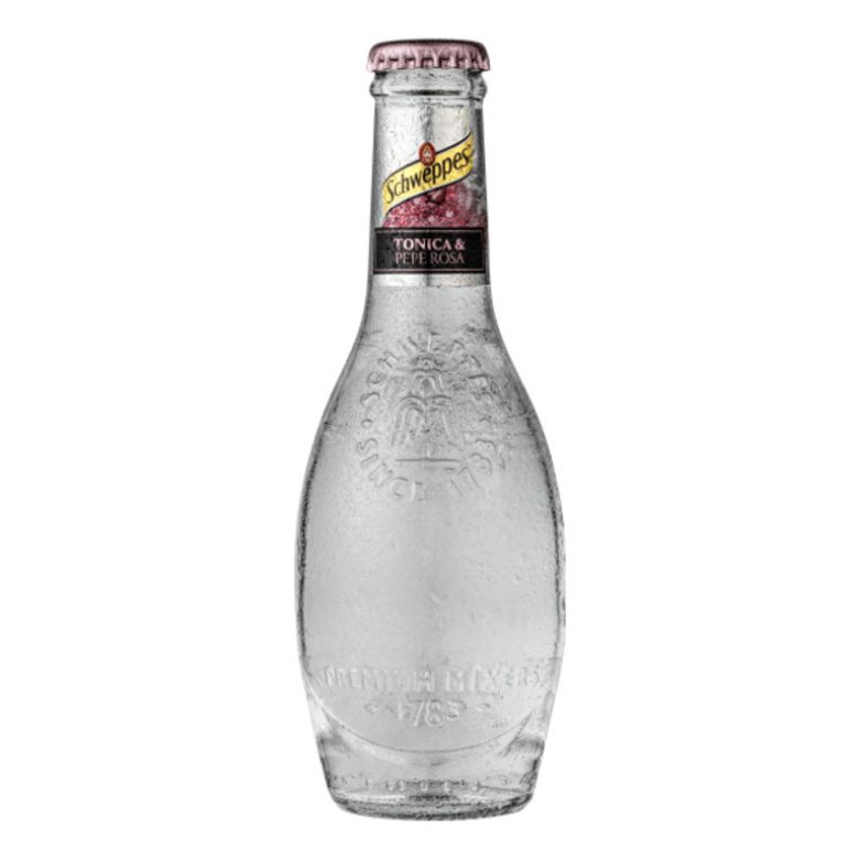 Immagine di SCHWEPPES TONICA PREMIUM MIXER PEPE ROSA - Confezione da 12 Bottiglie - 20CL