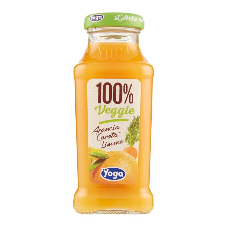 Immagine di YOGA 100% VEGGIE "ACE" - 20CL - Confezione da 12 Bottiglie - ARANCIA,CAROTA E LIMONE-BIOLOGICO