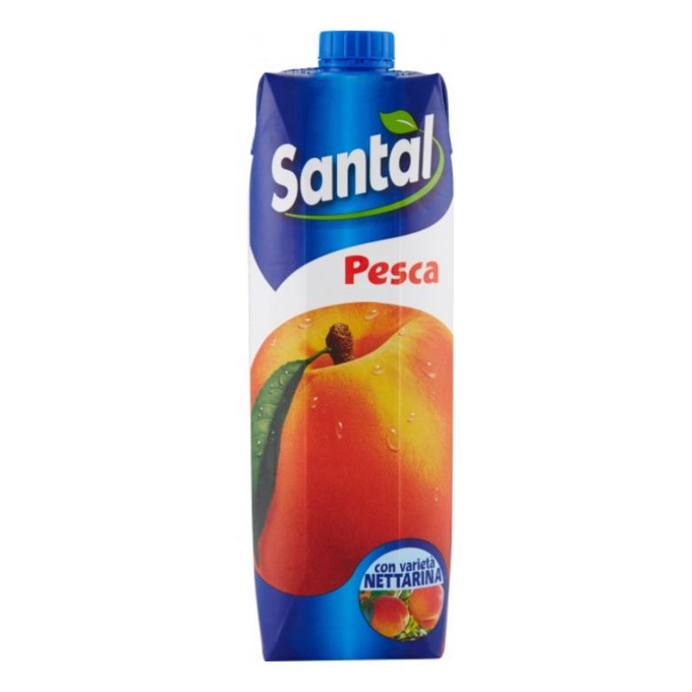 Immagine di SANTAL "PESCA" BRICK - 1LT - Confezione da 12 Bottiglie - LINEA PRISMA