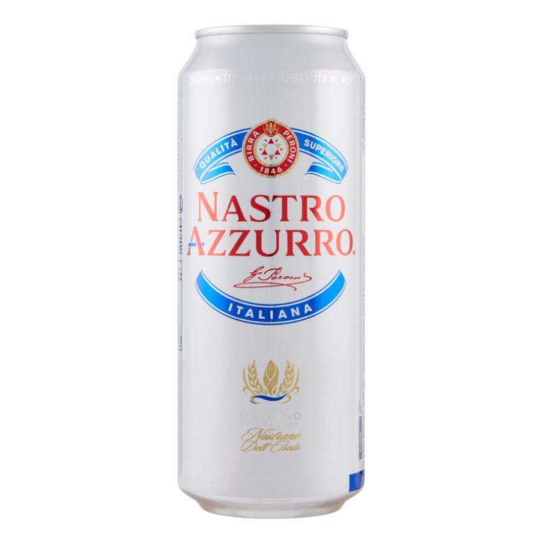 Immagine di BIRRA NASTRO AZZURRO-33CL - Confezione da 24 Barattoli - LATTINA