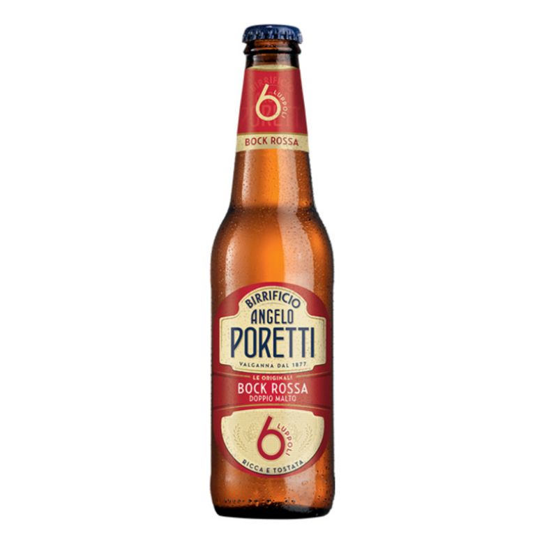 Immagine di BIRRA PORETTI 6 LUPPOLI BOCK ROSSA-33CL - Confezione da 24 Bottiglie - DOPPIO MALTO