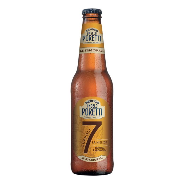 Immagine di BIRRA PORETTI 7 LUPPOLI LA MIELIZIA-33CL - Confezione da 24 Bottiglie - LE STAGIONALI