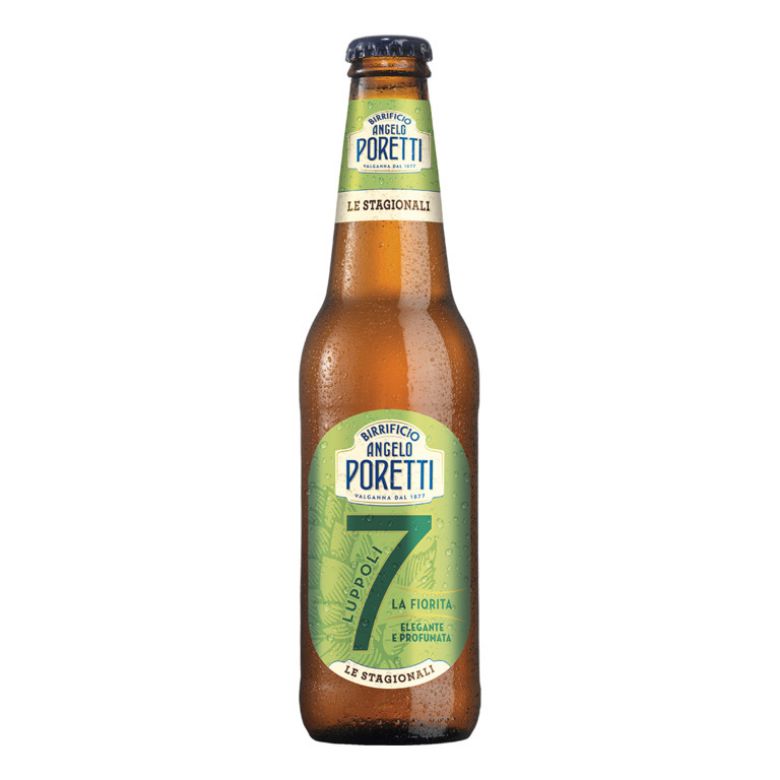 Immagine di BIRRA PORETTI 7 LUPPOLI LA FIORITA-33CL - Confezione da 24 Bottiglie - NON FILTRATA