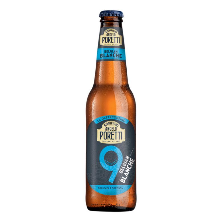 Immagine di BIRRA PORETTI 9 LUPPOLI BELGIAN BLANCHE - Confezione da 24 Bottiglie - 33CL