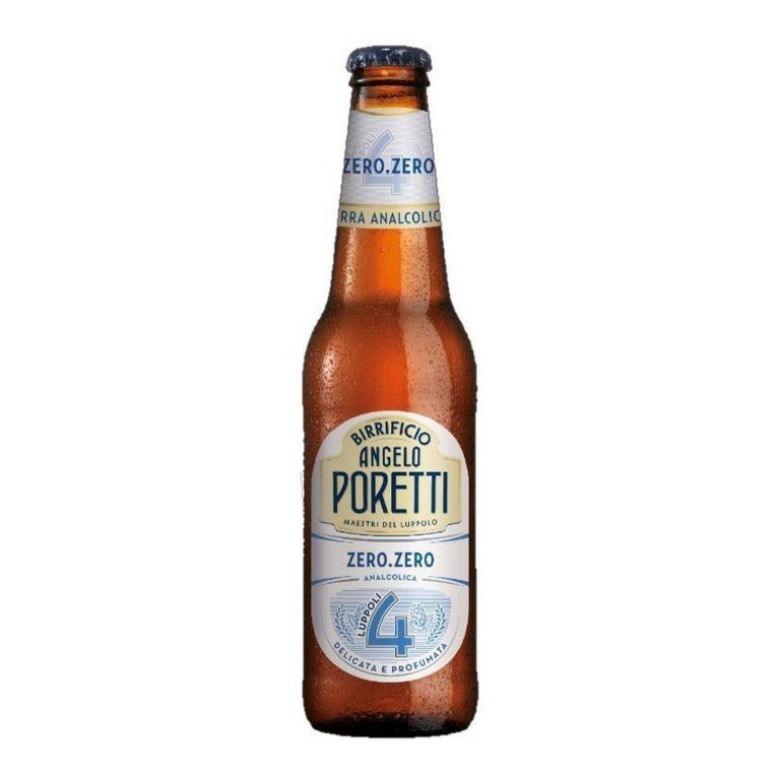 Immagine di BIRRA PORETTI 4 LUPPOLI ZERO.ZERO - 33CL - Confezione da 24 Bottiglie