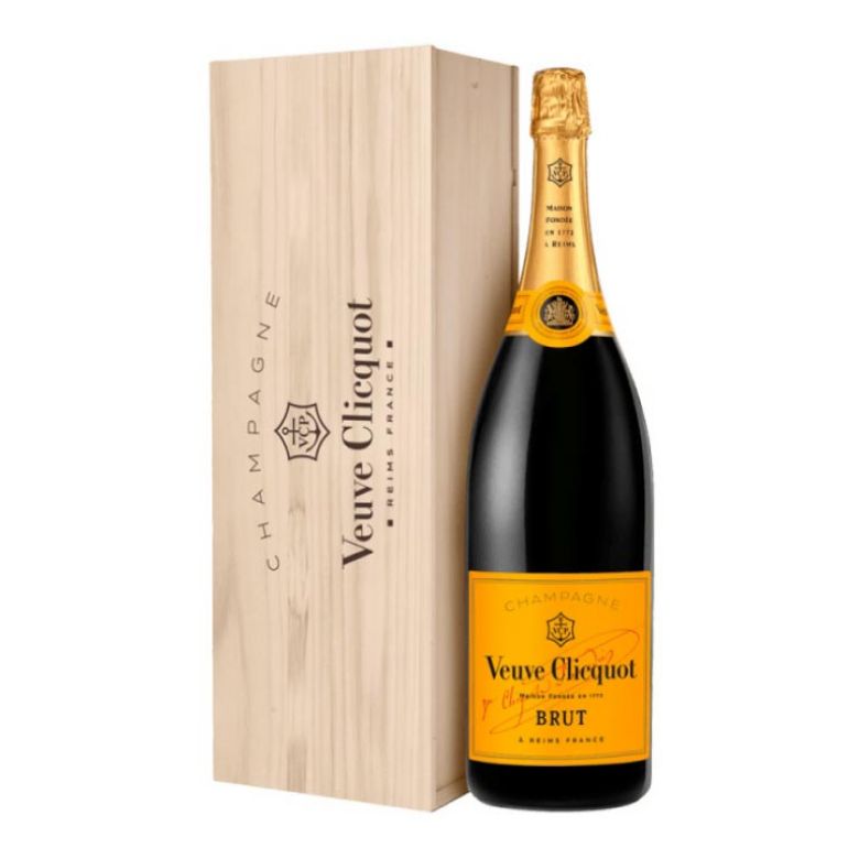 Immagine di VEUVE CLICQUOT CHAMPAGNE BRUT-3LT - CASSA DI LEGNO-JEROBOAM