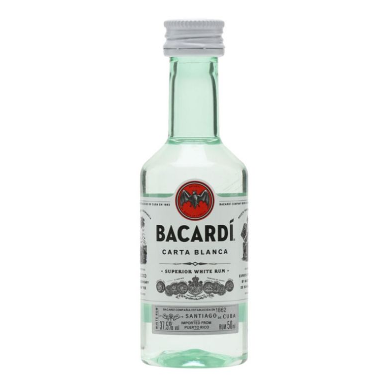 Immagine di RUM BACARDI CARTA BLANCA MIGNON 5CL - Confezione da 10 Bottiglie