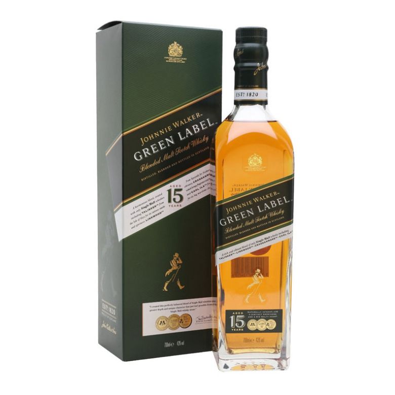 Immagine di WHISKY JOHNNIE WALKER GREEN LABEL 70CL - ASTUCCIATO