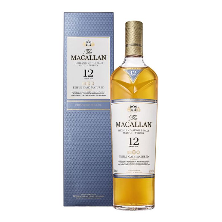 Immagine di WHISKY THE MACALLAN- 12 YEARS OLD- 70CL - TRIPLE CASK MATURED - FINE OAK-ASTUCC