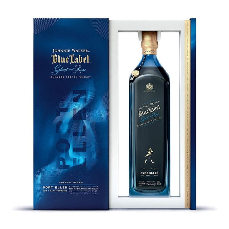 Immagine di WHISKY JOHNNIE WALKER BLUE LABEL GHOST - RARE PORT ELEN