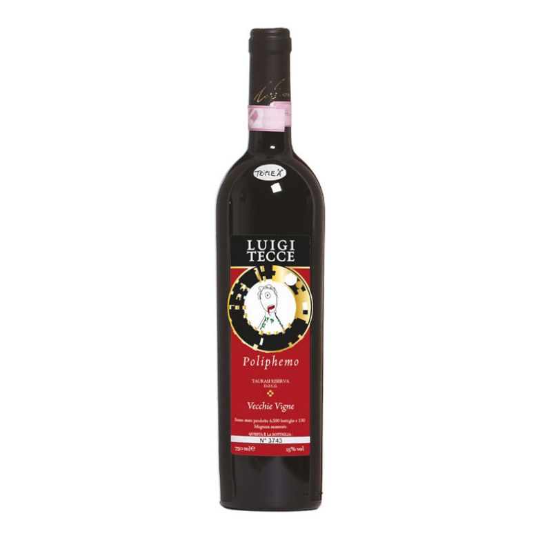 Immagine di VINO LUIGI TECCE POLIPHEMO 2016 - TAURASI RISERVA DOCG TRIPLE "A"-75CL