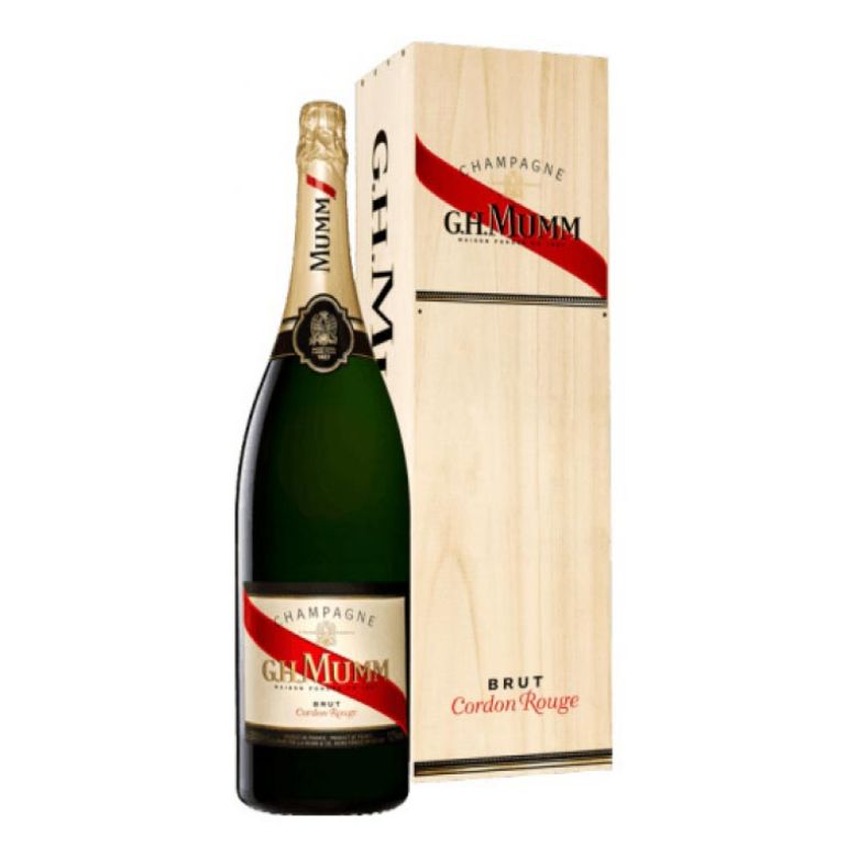 Immagine di G.H. MUMM CHAMPAGNE CORDON ROUGE-6LT - MATHUSALEM CASSA LEGNO