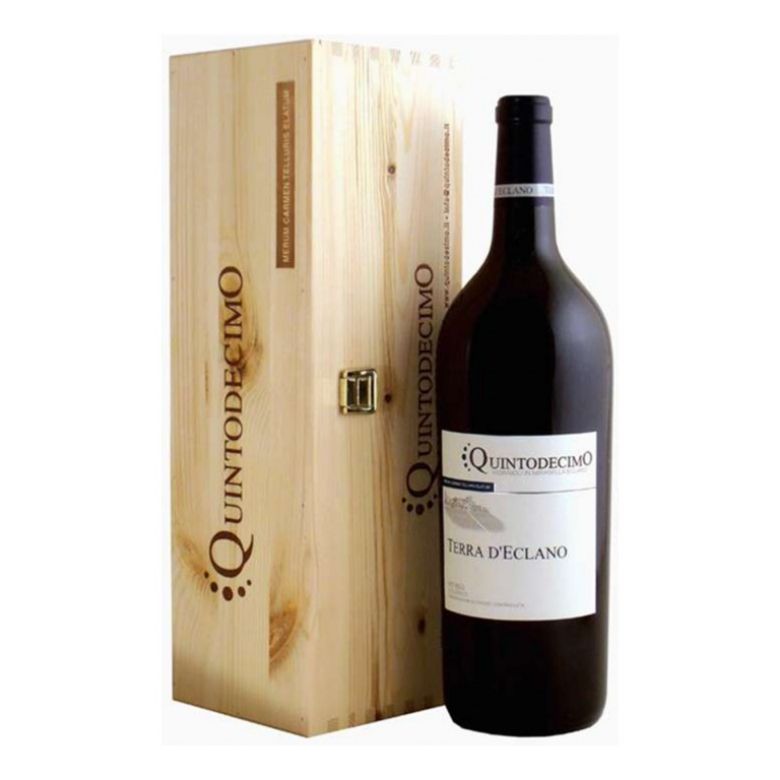 Immagine di VINO QUINTODECIMO TERRA D’ECLANO 2018 - Confezione da 1 Bottiglie - IRPINIA AGLIANICO DOC CASSA LEGNO- 1,5LT