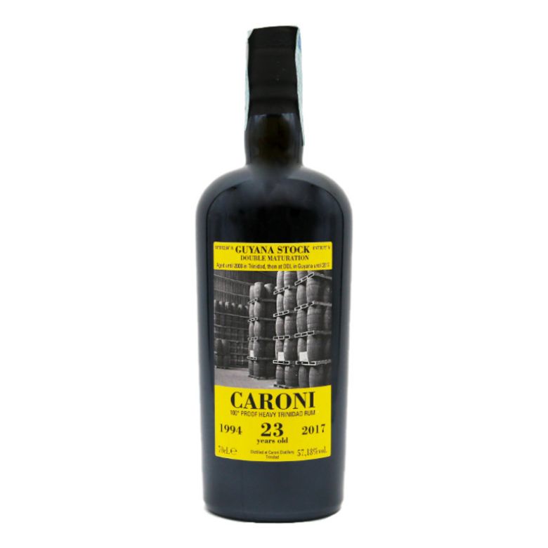 Immagine di RUM CARONI GUYANA STOCK 1994 GOLD - DOUBLE MATURATION - 23 YO - 70CL