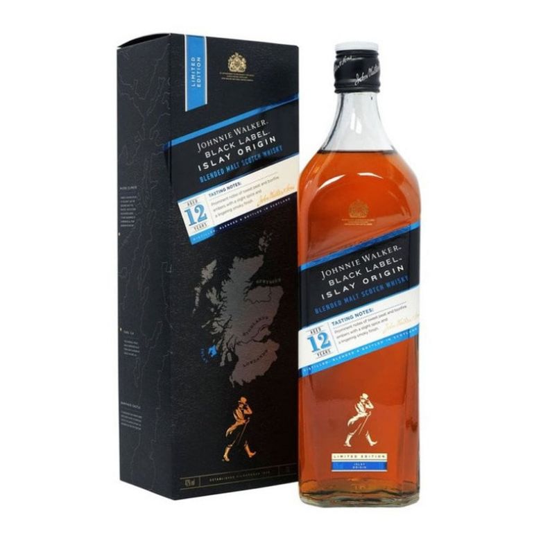 Immagine di WHISKY JOHNNIE WALKER BLACK ISLAY-1LT - AGED 12 YEARS-ASTUCCIATO