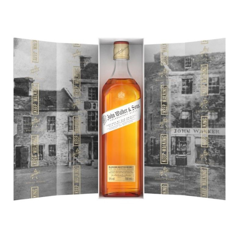 Immagine di WHISKY JOHNNIE WALKER CELEBRATORY BLEND - AGED 12 YEARS-ASTUCCIATO 70CL.