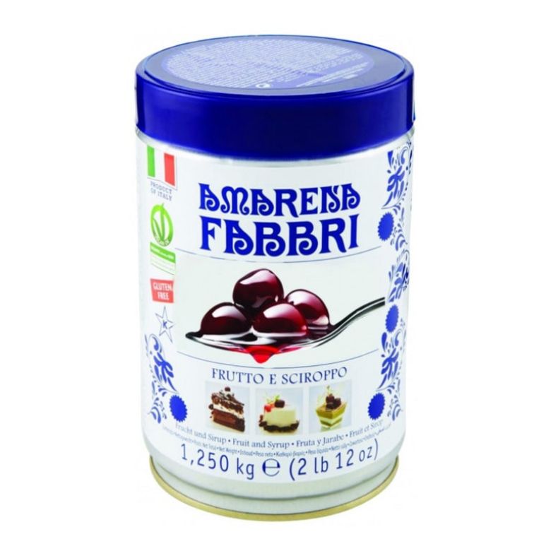 Immagine di FABBRI AMARENA FRUTTO E SCIROPPO 1.250KG - GLUTEN FREE LATTA