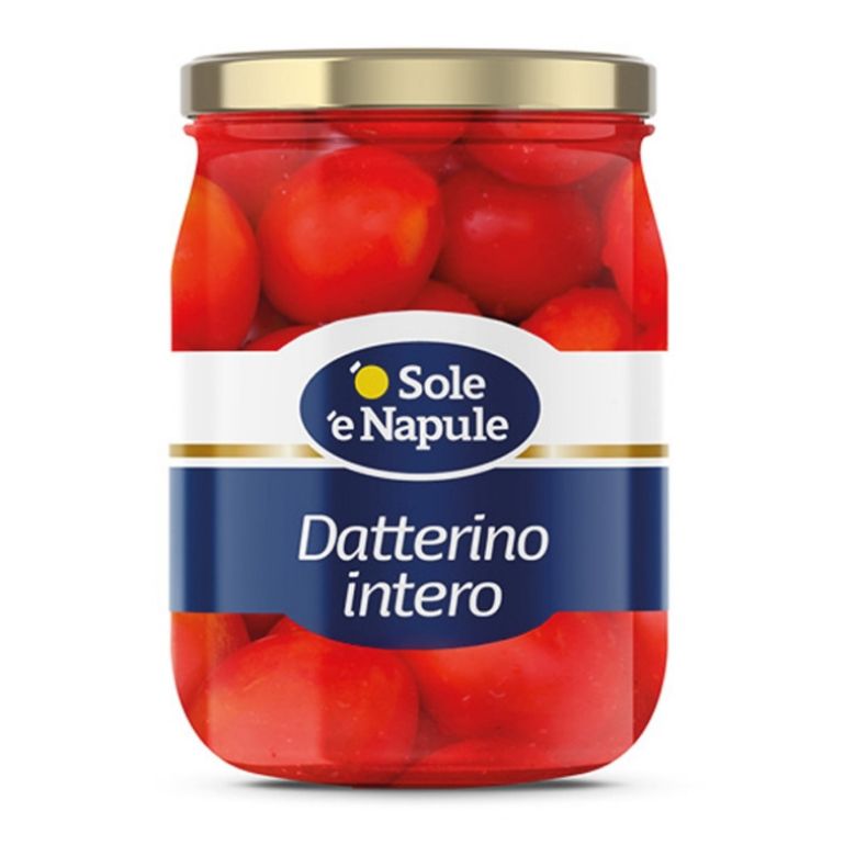 Immagine di POMODORI DATTERINI IN ACQUA 500 GR. - Confezione da 6 Pezzi - O SOLE E NAPULE