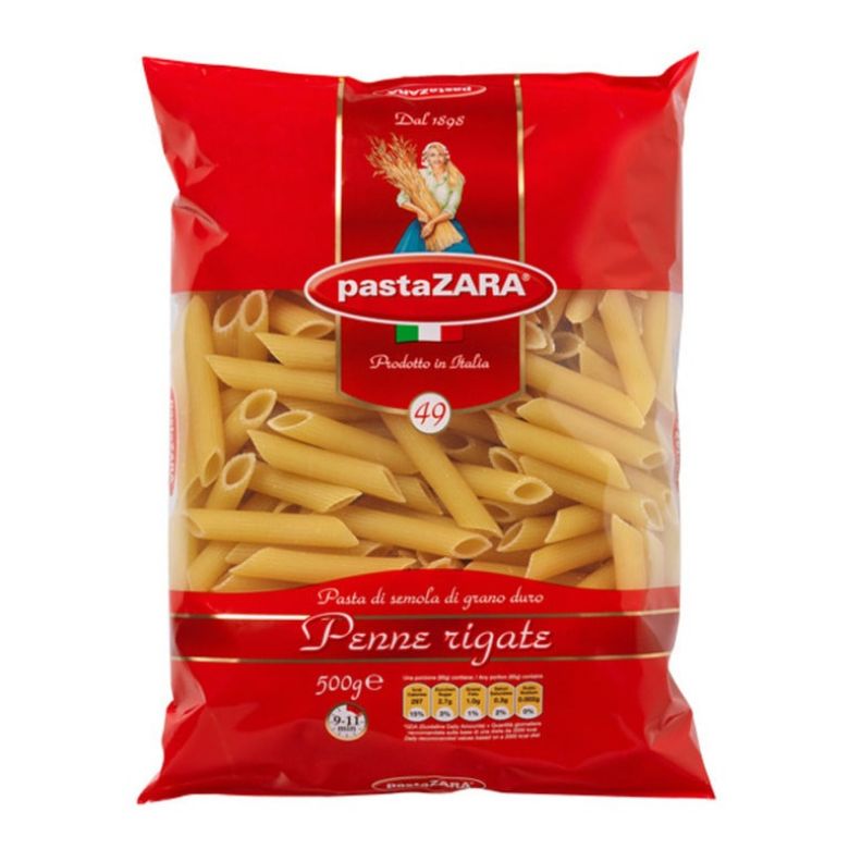 Immagine di PASTA ZARA PENNE RIGATE 500g - Confezione da 10 Pezzi -