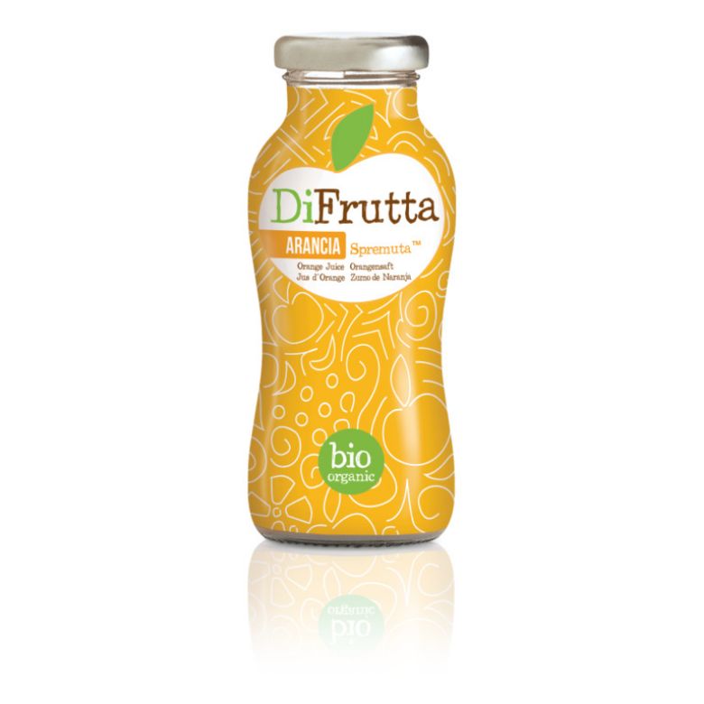 Immagine di DIFRUTTA ARANCIA SPREMUTA BIO 0,20CL - Confezione da 24 Bottiglie