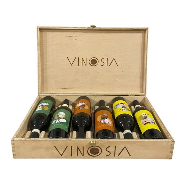 Immagine di CASSETTA LEGNO 6 VENERIA MISTO - Confezione da 1 Bottiglie