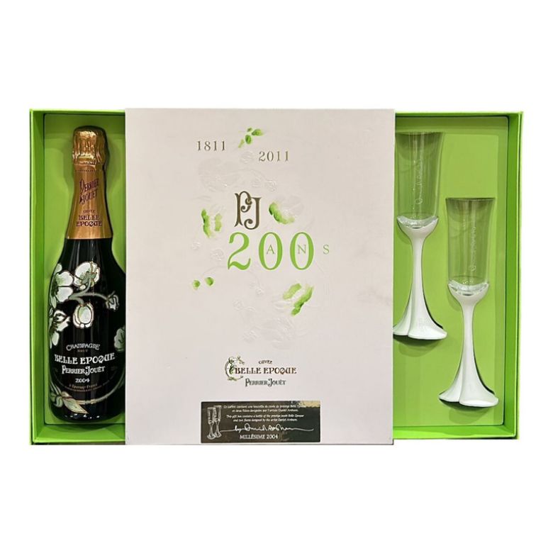 Immagine di CHAMPAGNE PJ BELLE EPOQUE 2004 75CL - PERRIER-JOUET MILLESSIME + 2 BICCHIERI