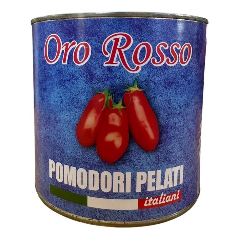 POMODORI PELATI ORO ROSSO 3KGR ITALIANI - Confezione da 6 Pezzi - Top  Bevande