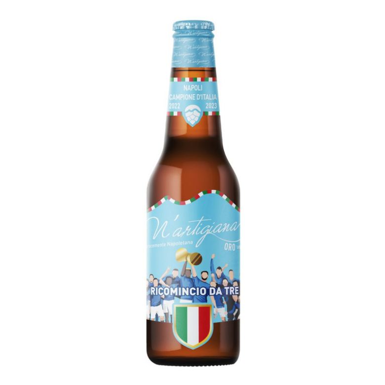 Immagine di BIRRA N'ARTIGIANA SCUDETTO ORO -33CL - LAGER