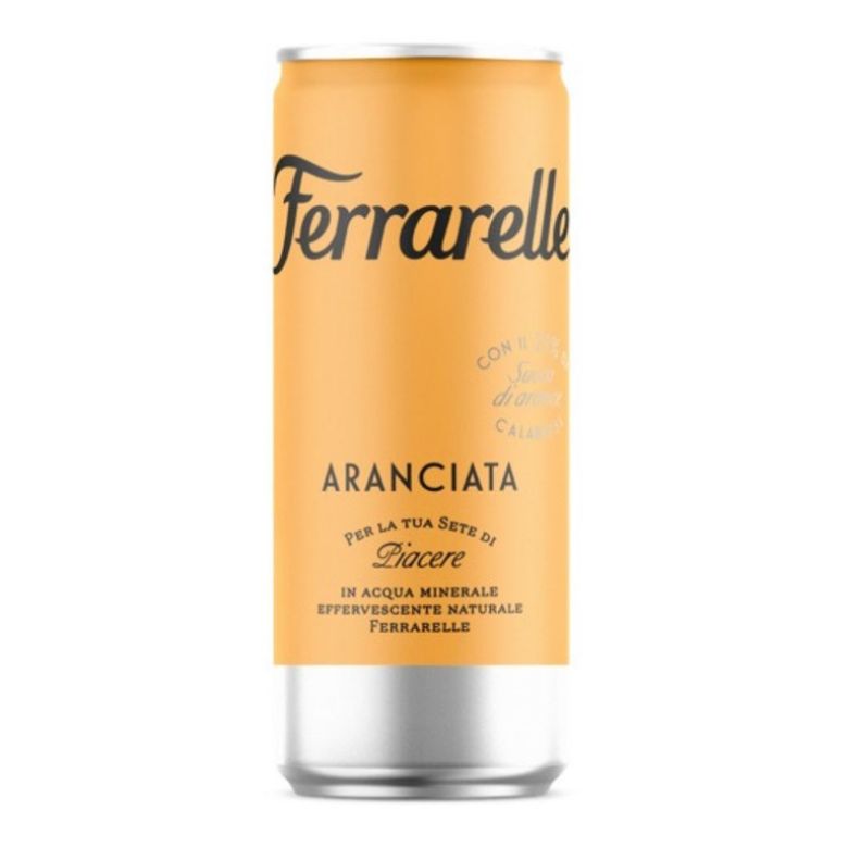 Immagine di FERRARELLE ARANCIATA 250 ML. LATTINA - Confezione da 12 Barattoli