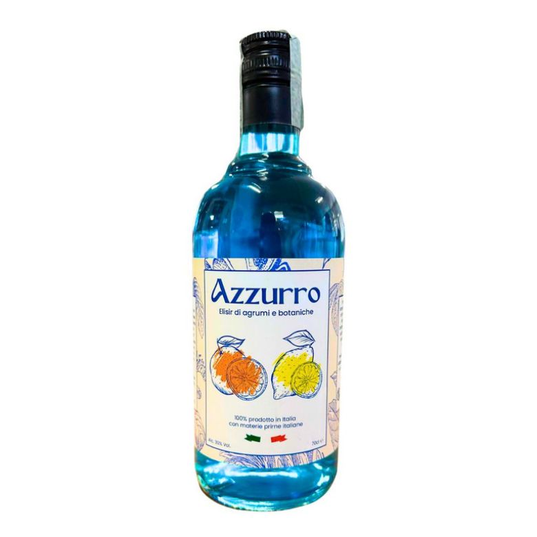 Immagine di LIQUORE AZZURRO ELISIR DI AGUMI E BOTAN. - 70CL. PRODOTTO IN ITALIA